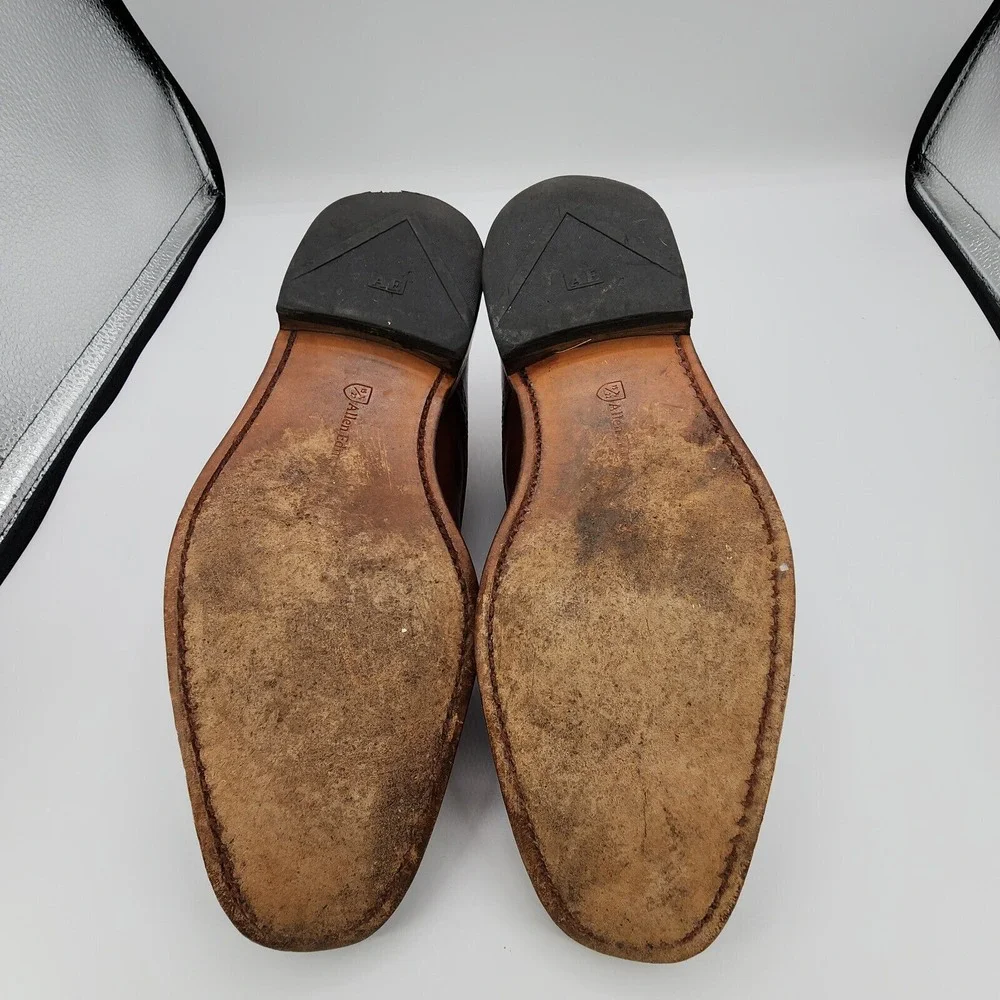 Allen Edmonds Yorktown‎ Derby Shoes Mens 9.5 D Cap Toe Made USA Leather Soles